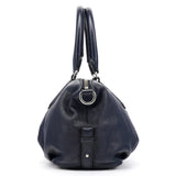 Navy Leather Classic Q Bowling 2-Way Bag