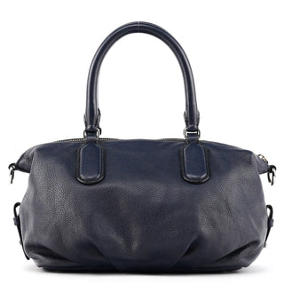 Navy Leather Classic Q Bowling 2-Way Bag