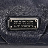 Navy Leather Classic Q Bowling 2-Way Bag