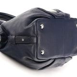 Navy Leather Classic Q Bowling 2-Way Bag