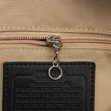F13084 Black Pebbled Leather Hamptons Tote Bag