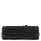 F13084 Black Pebbled Leather Hamptons Tote Bag