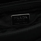 B9230 Black Tessuto Spazzolato Nylon Shoulder Bag