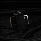 B9230 Black Tessuto Spazzolato Nylon Shoulder Bag