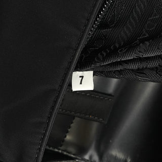 B9230 Black Tessuto Spazzolato Nylon Shoulder Bag