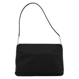B9230 Black Tessuto Spazzolato Nylon Shoulder Bag