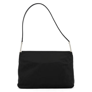 B9230 Black Tessuto Spazzolato Nylon Shoulder Bag
