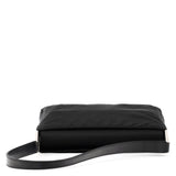 B9230 Black Tessuto Spazzolato Nylon Shoulder Bag