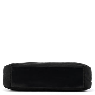 B9230 Black Tessuto Spazzolato Nylon Shoulder Bag