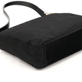 B9230 Black Tessuto Spazzolato Nylon Shoulder Bag