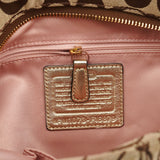 F16879 Beige Gold Floral Hobo Shoulder Bag