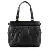 F12476 Black Pebbled Leather Hamptons Tote Bag