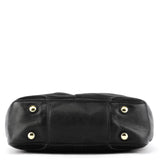 F12476 Black Pebbled Leather Hamptons Tote Bag