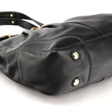 F12476 Black Pebbled Leather Hamptons Tote Bag