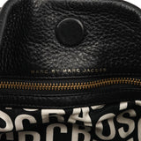 Black Leather Classic Q Hillier 2-Way Hobo Bag