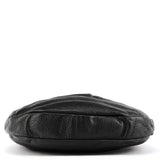 Black Leather Classic Q Hillier 2-Way Hobo Bag