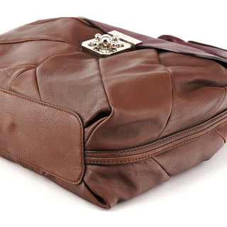 Two-Tone Leather Elsie 2-Way Bag