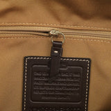 F13977 Bauletto Turnlock in jacquard Signature beige e marrone