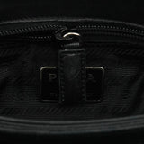 Black Tessuto Metal Handle Nylon Tote Bag