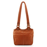 Multi-Pocket Tote Bag aus hellbraunem Leder