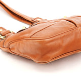 Multi-Pocket Tote Bag aus hellbraunem Leder