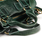 Bay 2-Way Tasche aus grünem Leder