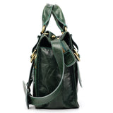 Bay 2-Way Tasche aus grünem Leder