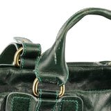 Bay 2-Way Tasche aus grünem Leder