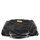 Black Leather Classic Q Fran 2-Way Bag
