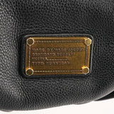 Black Leather Classic Q Fran 2-Way Bag
