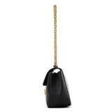 Elsie Schultertasche aus schwarzem Leder