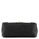 Elsie Schultertasche aus schwarzem Leder