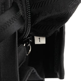 Black Raso Satin Tote Bag
