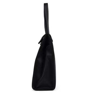 Black Raso Satin Tote Bag
