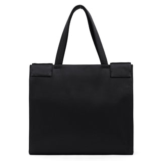 Black Raso Satin Tote Bag