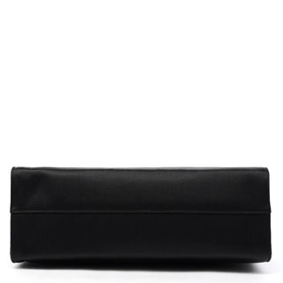 Black Raso Satin Tote Bag