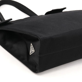Black Raso Satin Tote Bag
