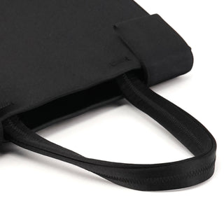 Black Raso Satin Tote Bag