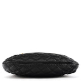 Black Quilted Leather Little Stam Shoulder Bag