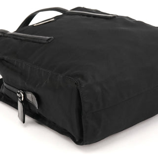 1995 Black Tessuto Nappa Nylon Tote Bag