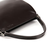 Dark Brown Vitello Chic Shoulder Bag