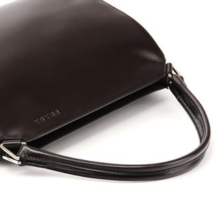 Dark Brown Vitello Chic Shoulder Bag