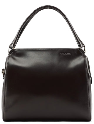 Dark Brown Vitello Chic Shoulder Bag