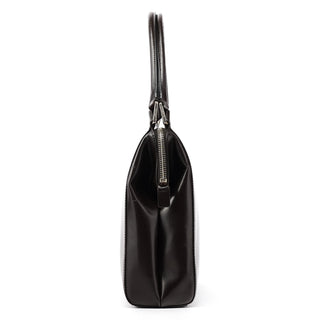 Dark Brown Vitello Chic Shoulder Bag