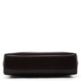 Dark Brown Vitello Chic Shoulder Bag