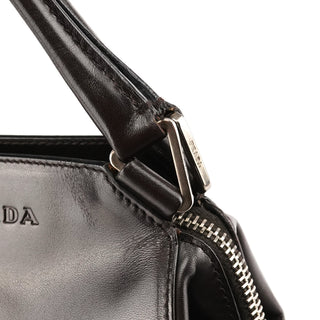 Dark Brown Vitello Chic Shoulder Bag