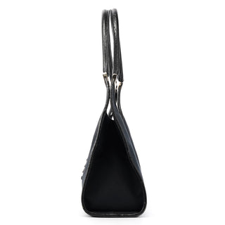 002 1067 Black Canvas Jackie Shoulder Bag