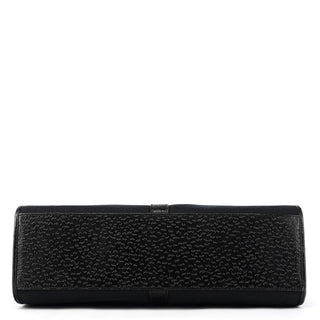 002 1067 Black Canvas Jackie Shoulder Bag
