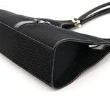 002 1067 Black Canvas Jackie Shoulder Bag