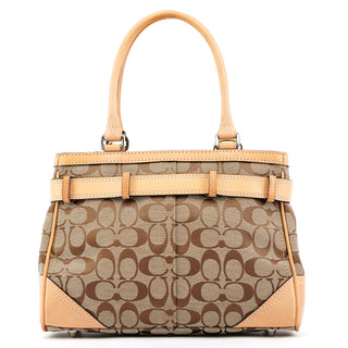 F08K06 Beige Tan Signature Hamptons Tote Bag